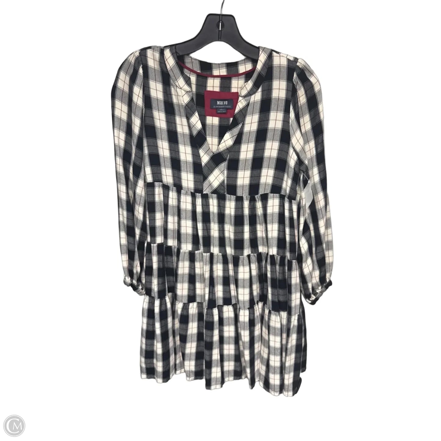 Dress Casual Midi By Maeve In Plaid Pattern, Size: Xsp