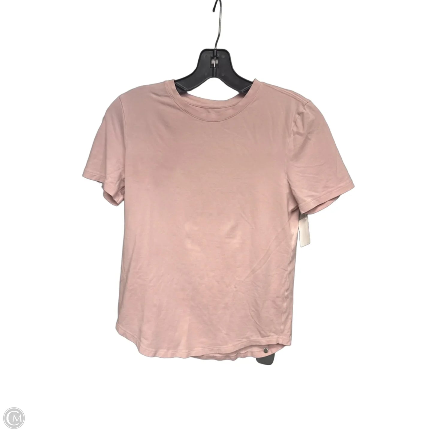 Athletic Top Short Sleeve By Lululemon In Pink, Size: S
