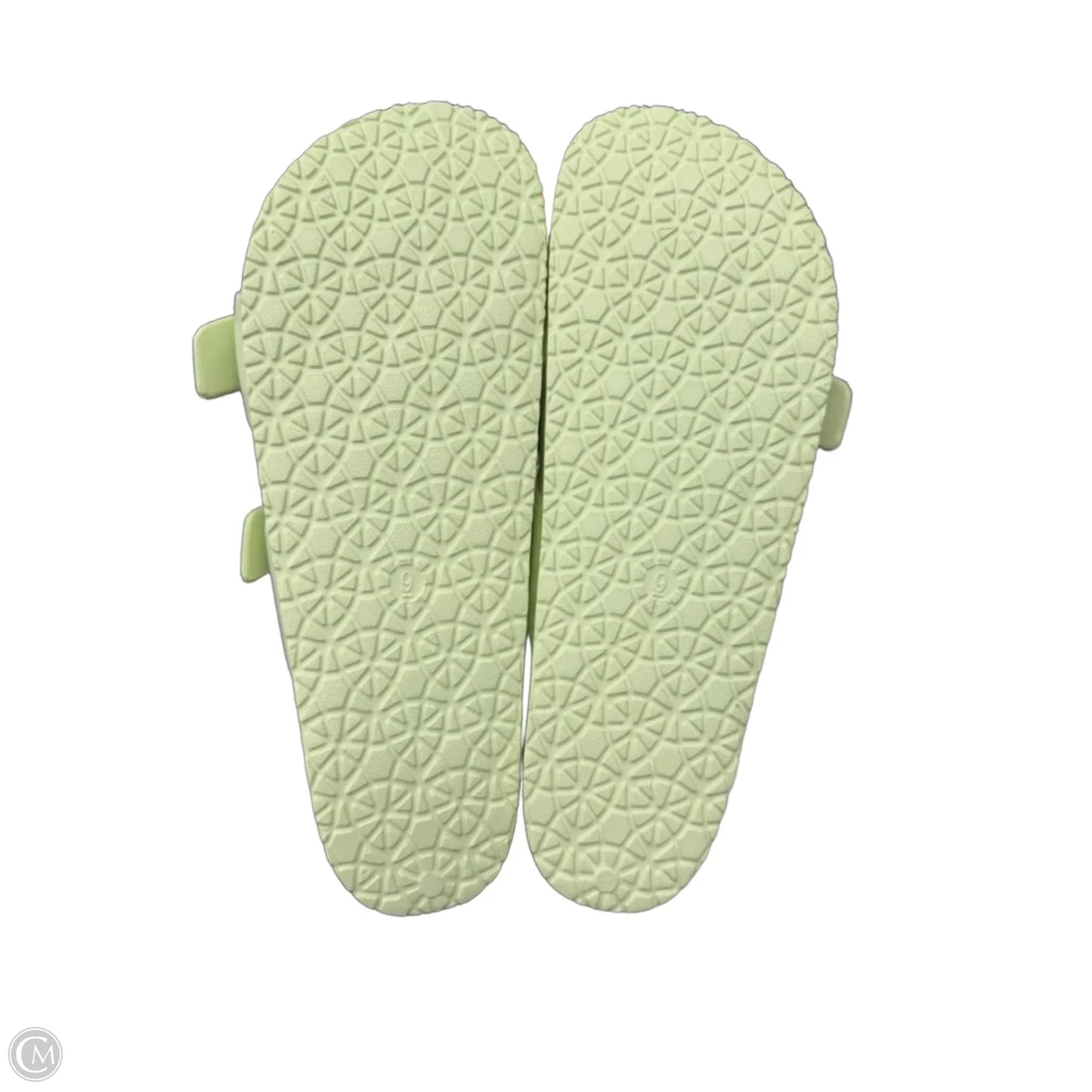 Sandals Flats By Shade & Shore In Green, Size: 9