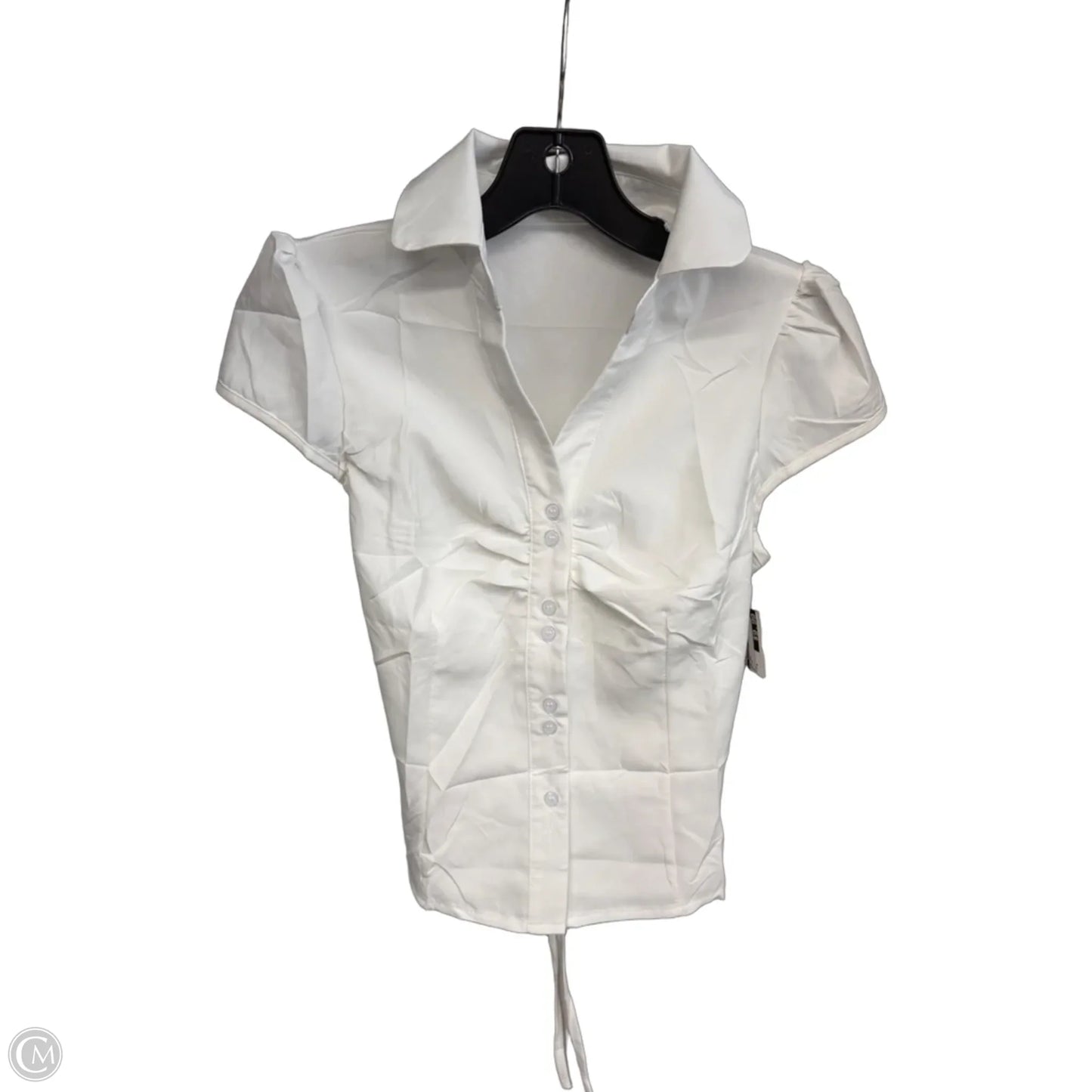 Top Short Sleeve By Clothes Mentor In White, Size: S