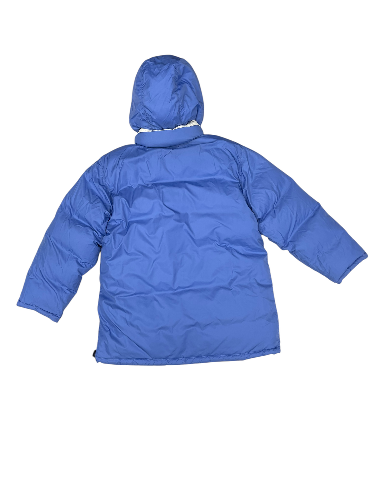 Coat Puffer & Quilted By Lands End In Blue & Cream, Size: M