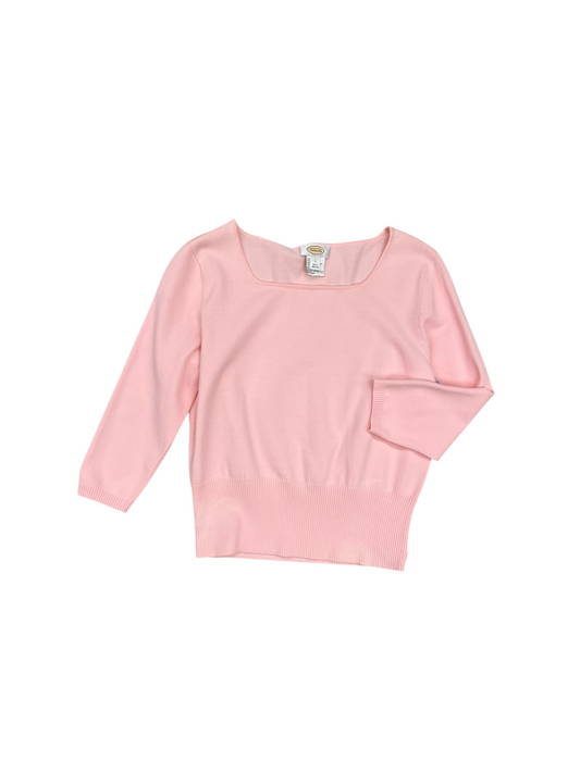 Sweater By Talbots In Pink, Size: L