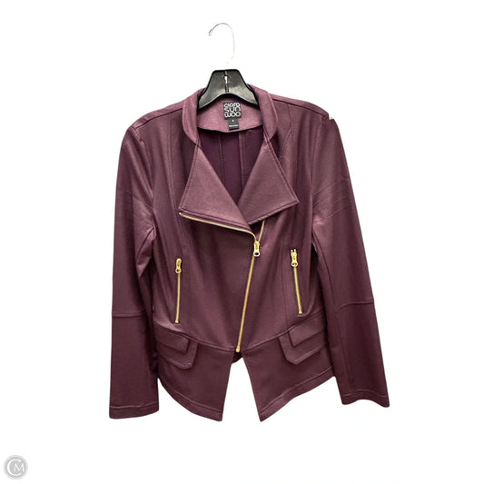 Jacket Moto By Clara Sun Woo In Purple, Size: S