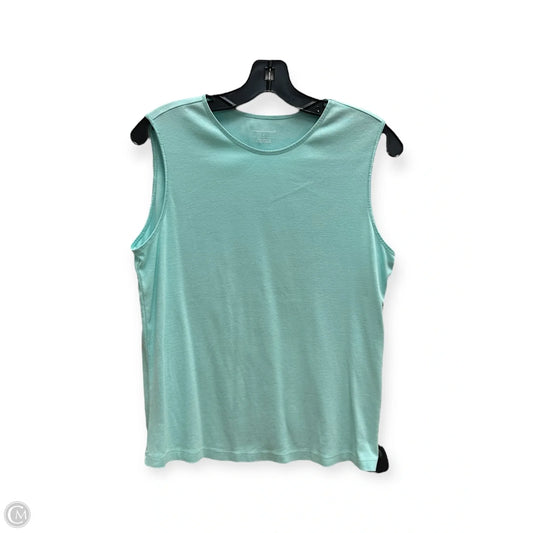Top Sleeveless Basic By Christopher And Banks In Blue, Size: L