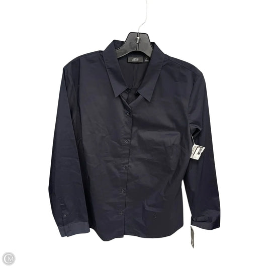 Top Long Sleeve By Apt 9 In Black, Size: L