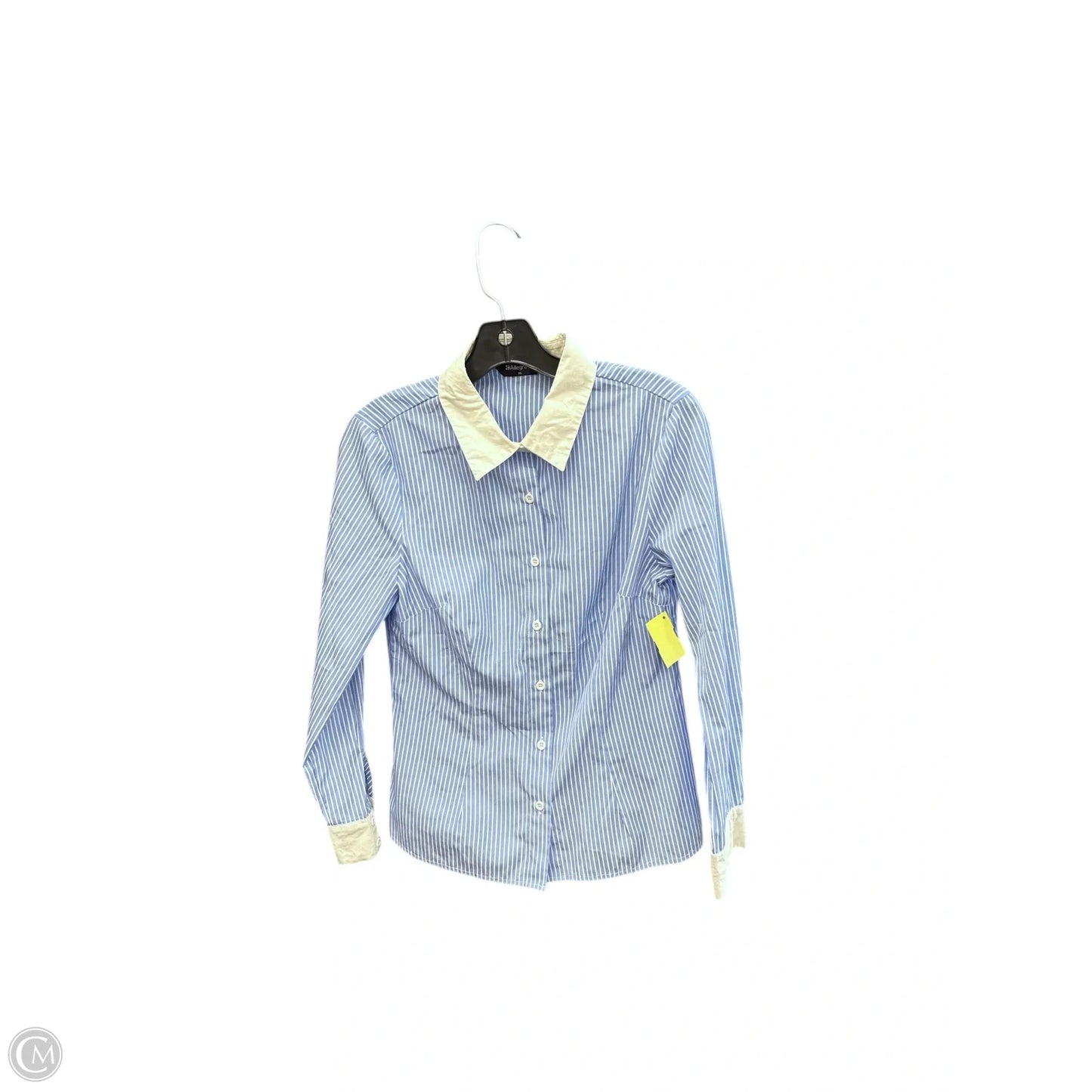 Top Long Sleeve By Allegra K In Blue & White, Size: Xs