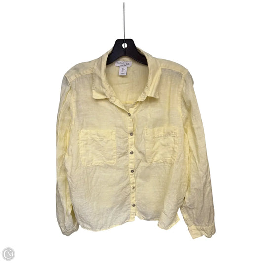 Top Long Sleeve By Rachel Zoe In Yellow, Size: L