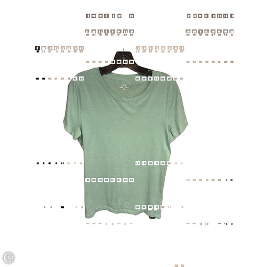Top Short Sleeve Basic By J. Crew In Teal, Size: L