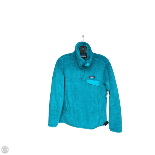 Jacket Faux Fur & Sherpa By Patagonia In Teal, Size: M