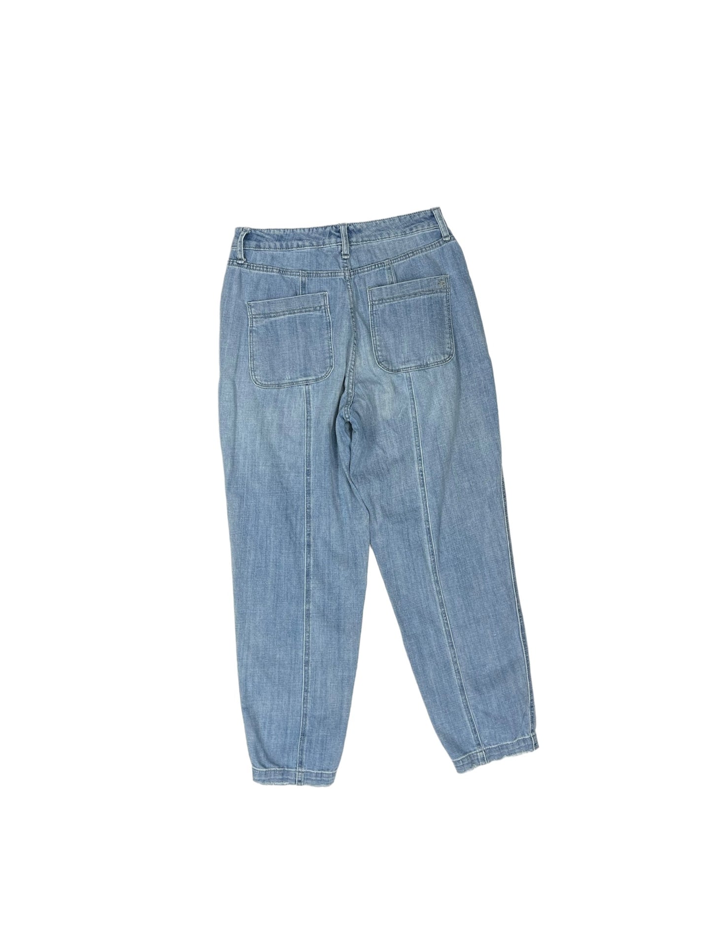 Blue Denim Jeans Straight FRAYED JEANS, Size 29