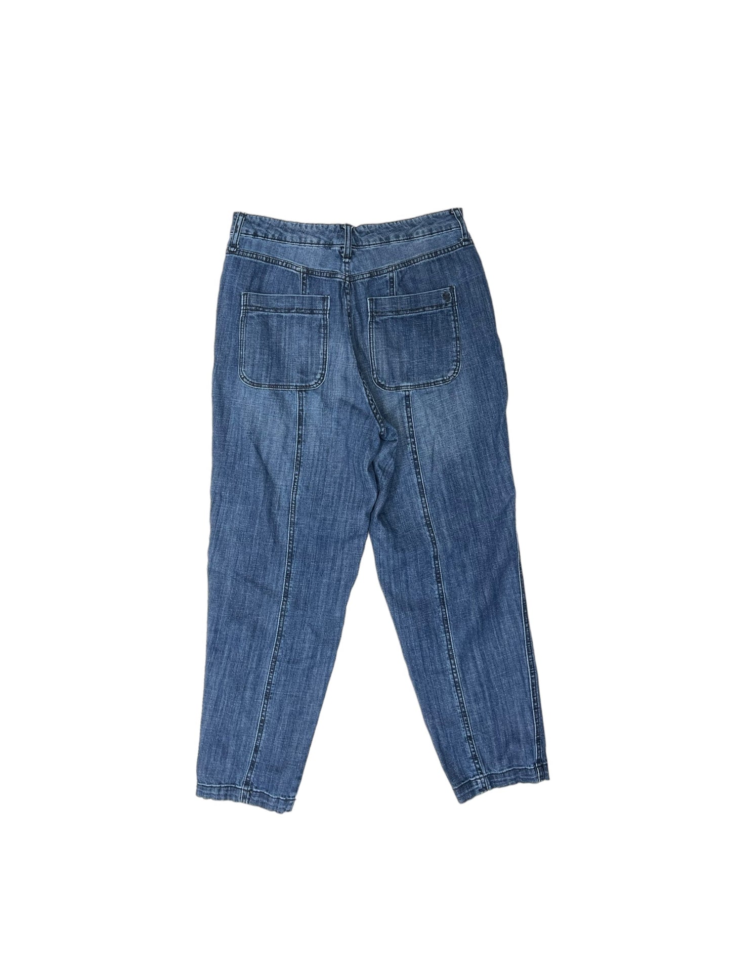 Blue Denim Jeans Straight FRAYED JEANS Size 30