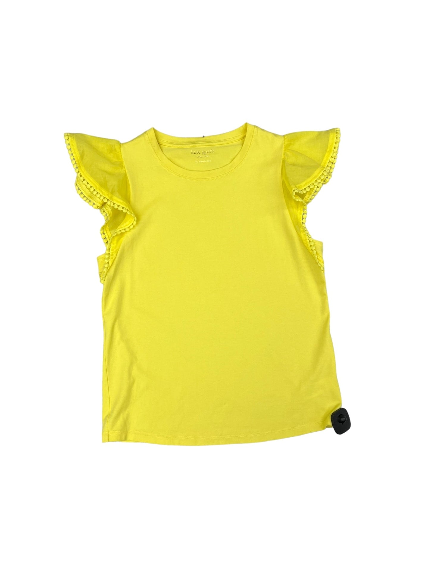 Yellow Top Short Sleeve Kate Spade, Size Xs