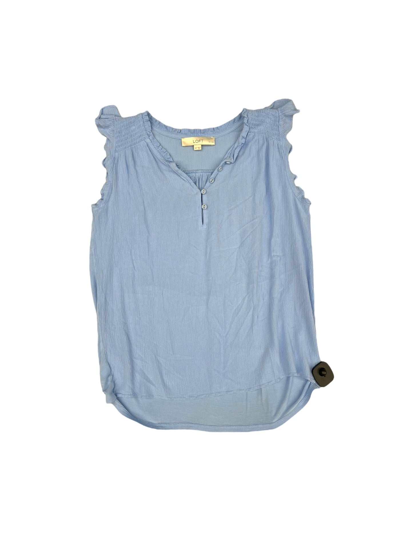 Blue Top Sleeveless Loft, Size S