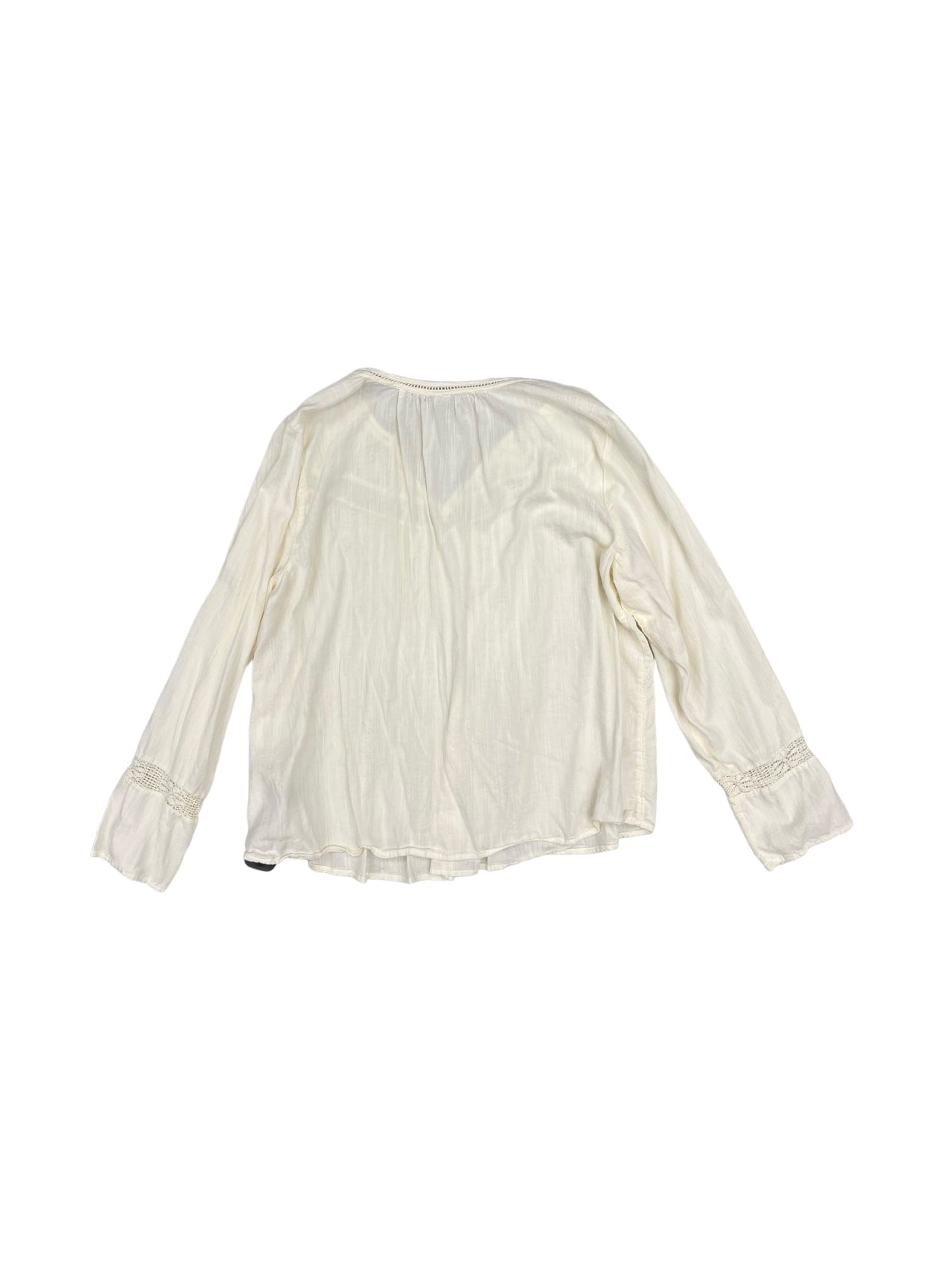 Cream Top Long Sleeve Old Navy, Size L