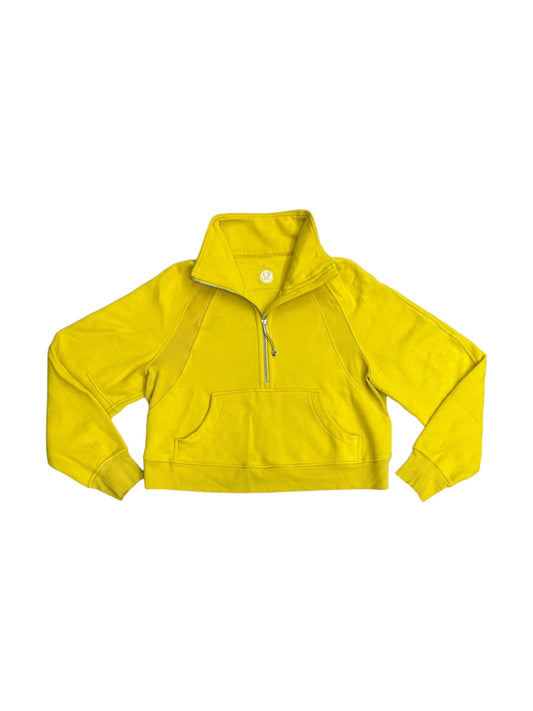 Yellow Athletic Sweatshirt Collar Lululemon, Size M
