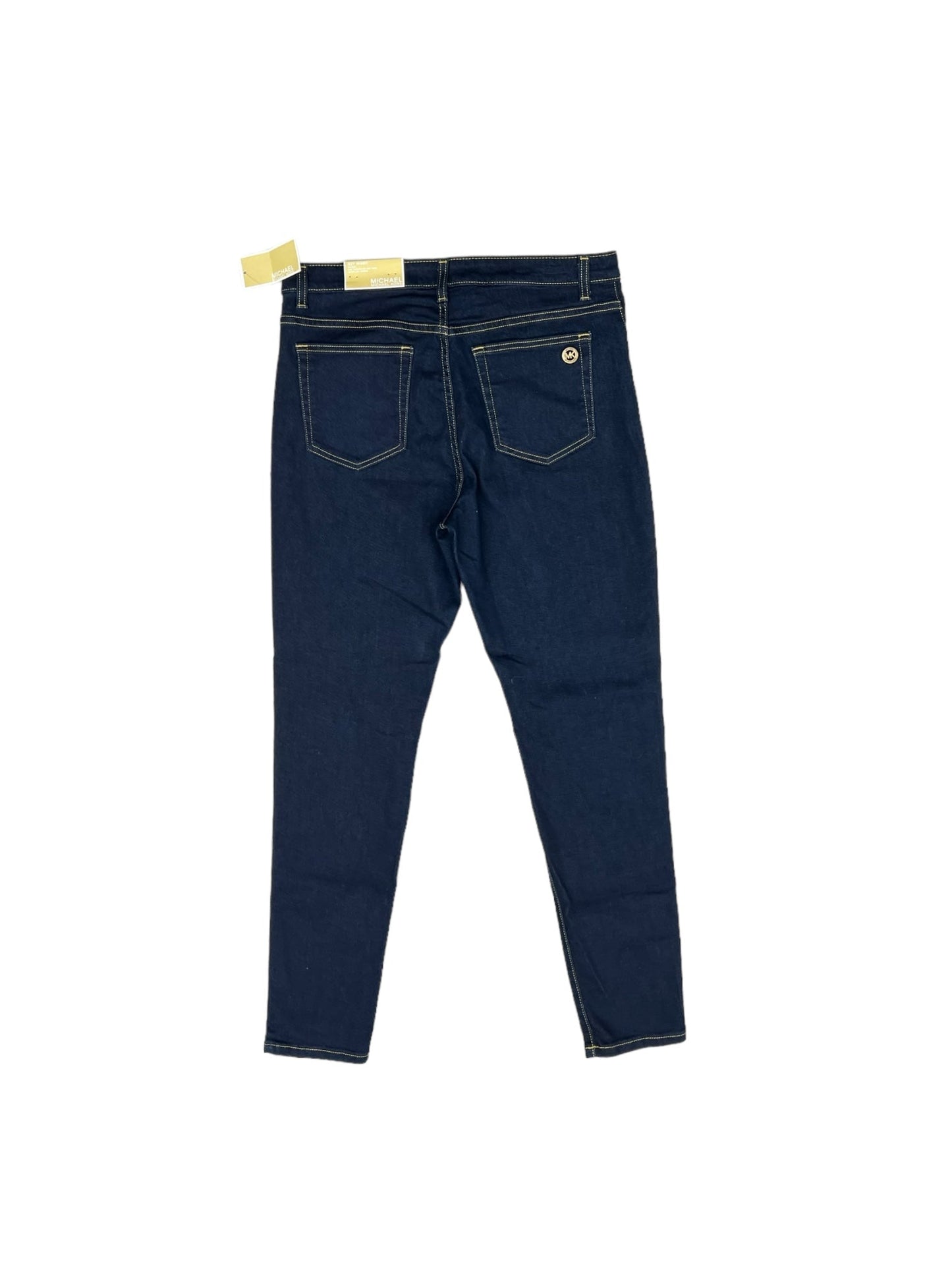Blue Denim Jeans Skinny Michael By Michael Kors, Size 12