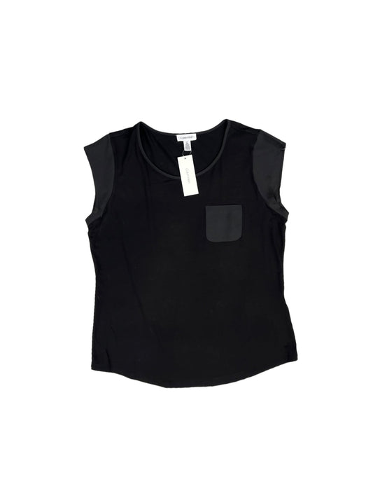 Black Top Short Sleeve Calvin Klein, Size L