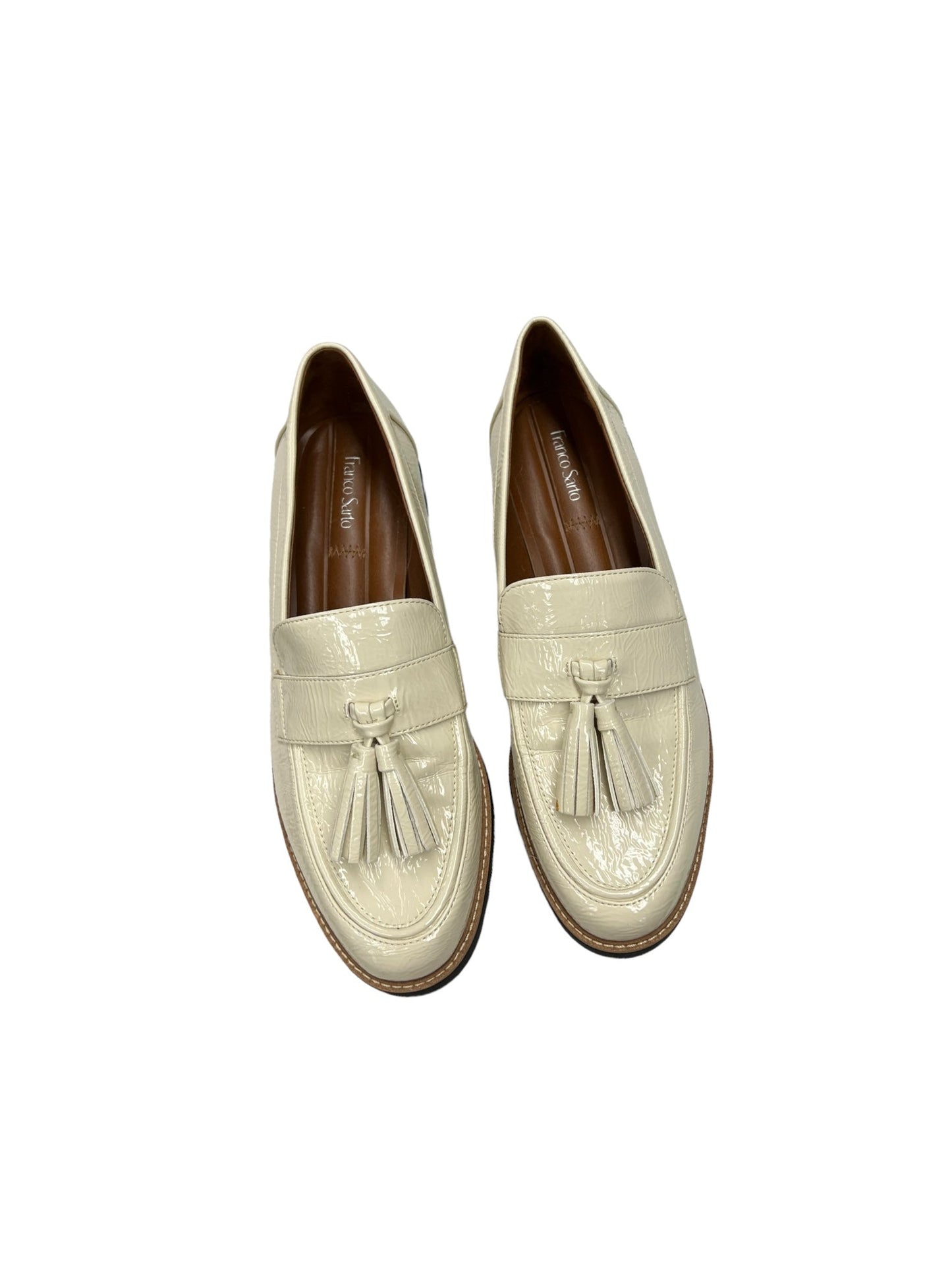 Cream Shoes Flats Franco Sarto, Size 10