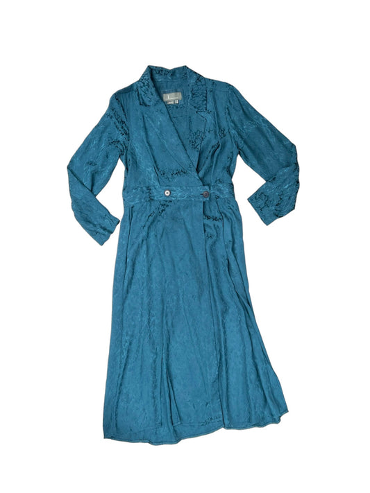 Dress Casual Midi By Anthropologie In Teal, Size: 4petite