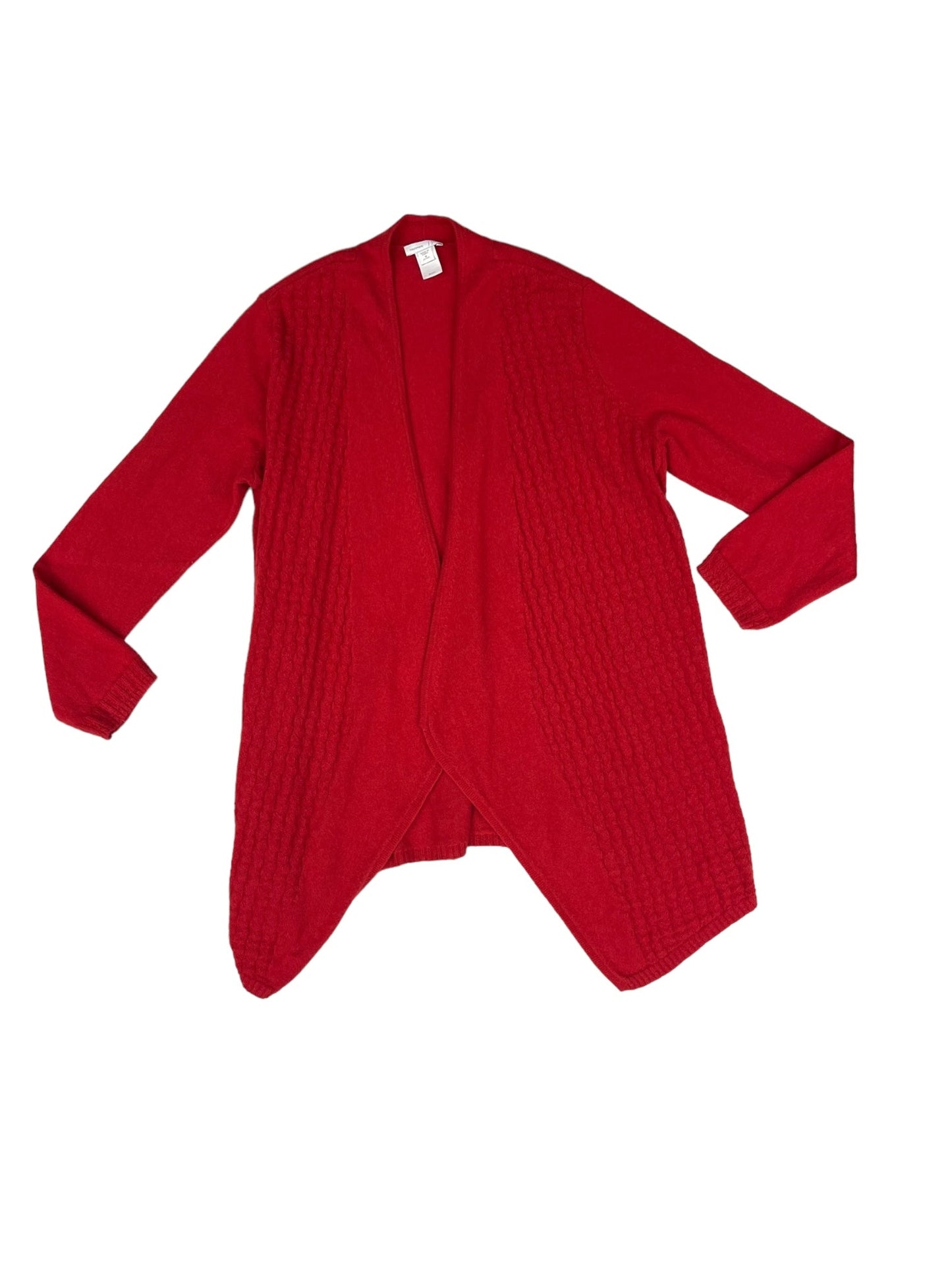 Sweater Cardigan Cashmere By J. Jill In Red, Size: M