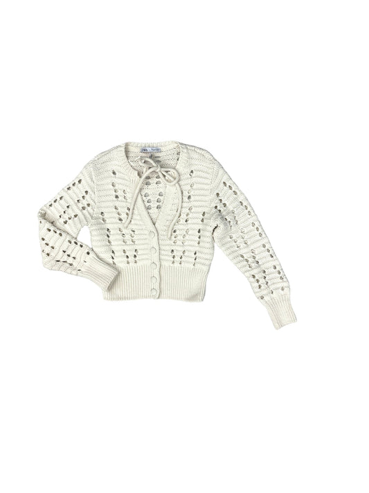 Cardigan By Zara In Cream, Size: M