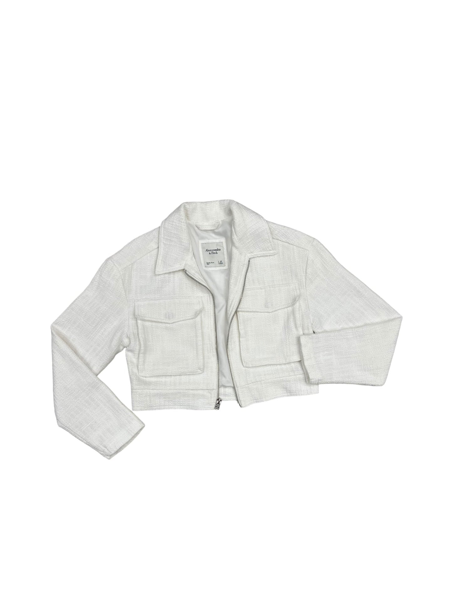 Jacket Other By Abercrombie And Fitch In White, Size: Xs