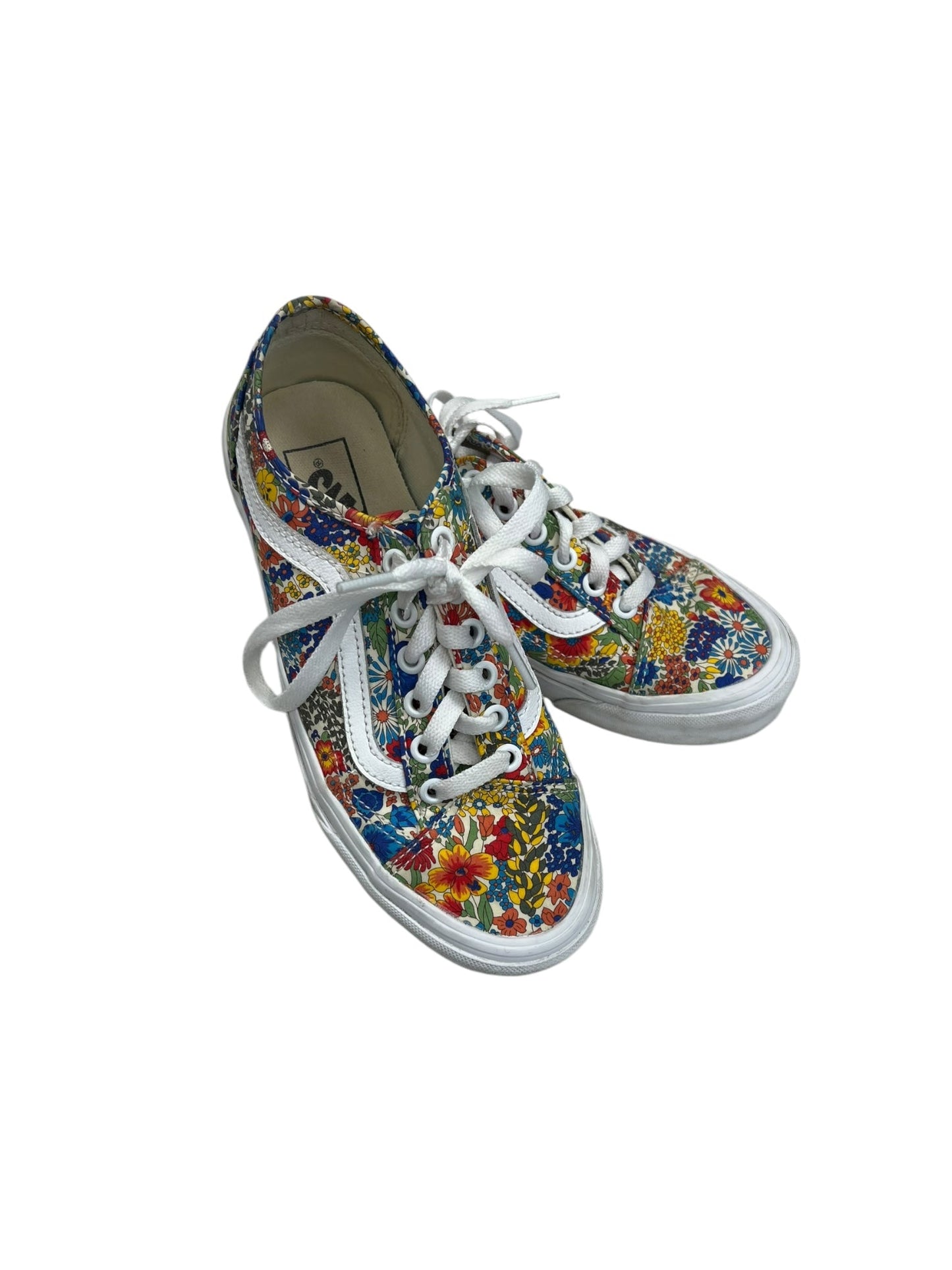 Shoes Sneakers By Vans In Floral Print, Size: 6.5