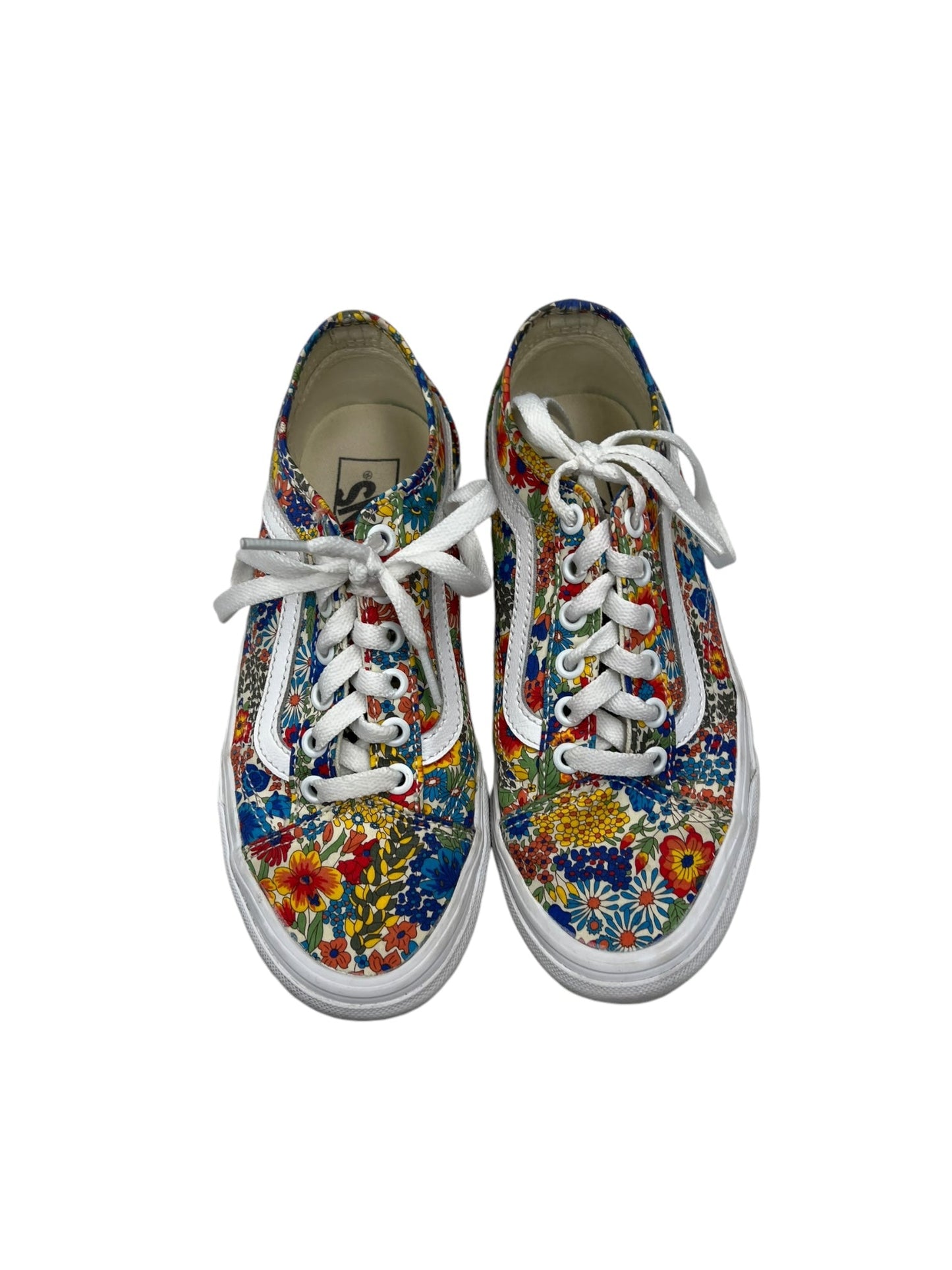 Shoes Sneakers By Vans In Floral Print, Size: 6.5