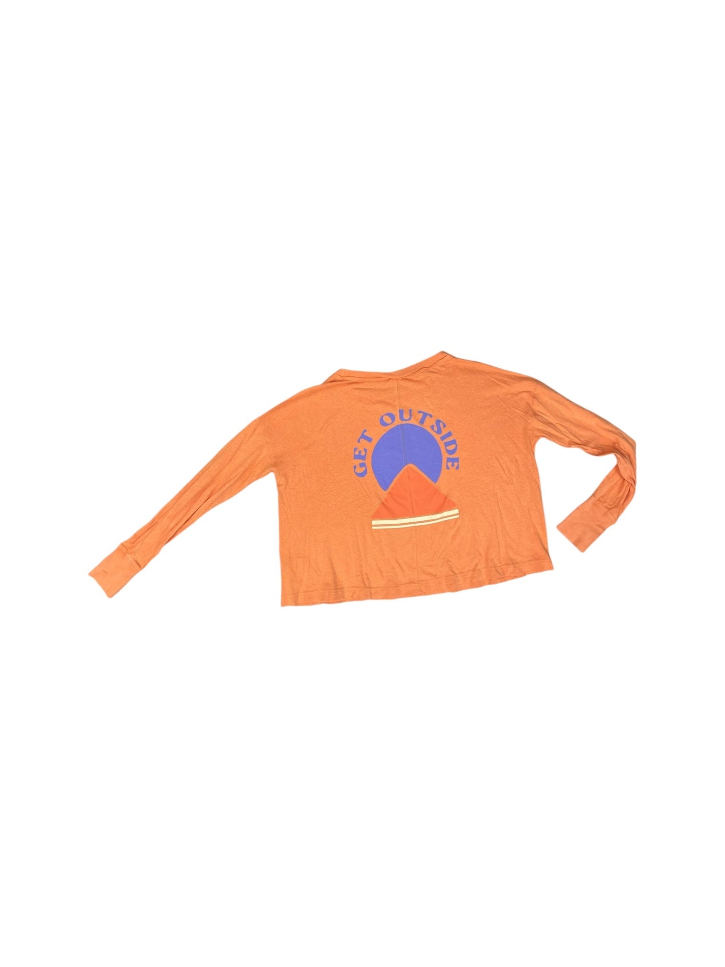 Top Long Sleeve By Free People In Orange, Size: Xs