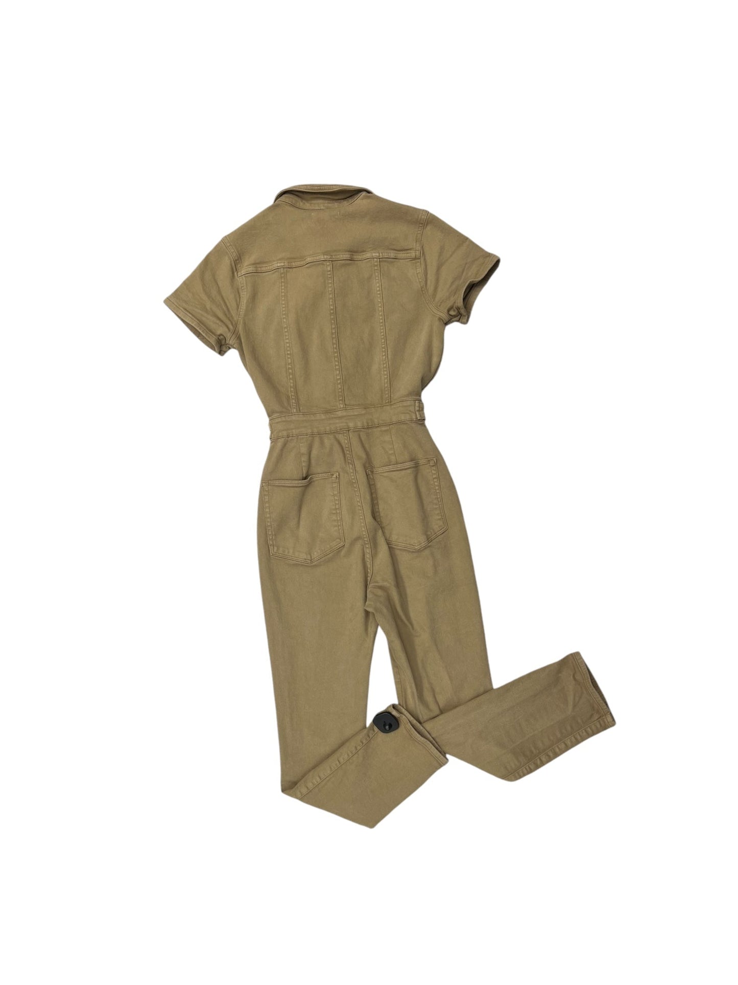 Jumpsuit By Good American In Tan Denim, Size: 2