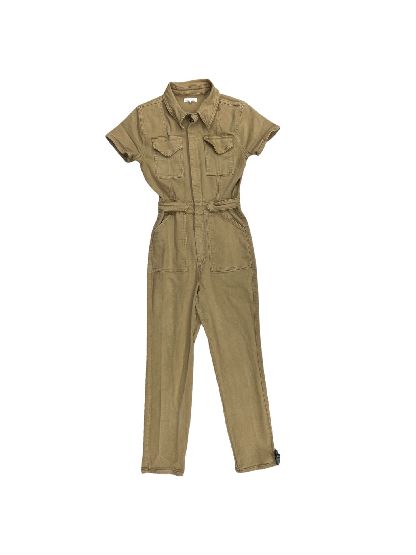 Jumpsuit By Good American In Tan Denim, Size: 2