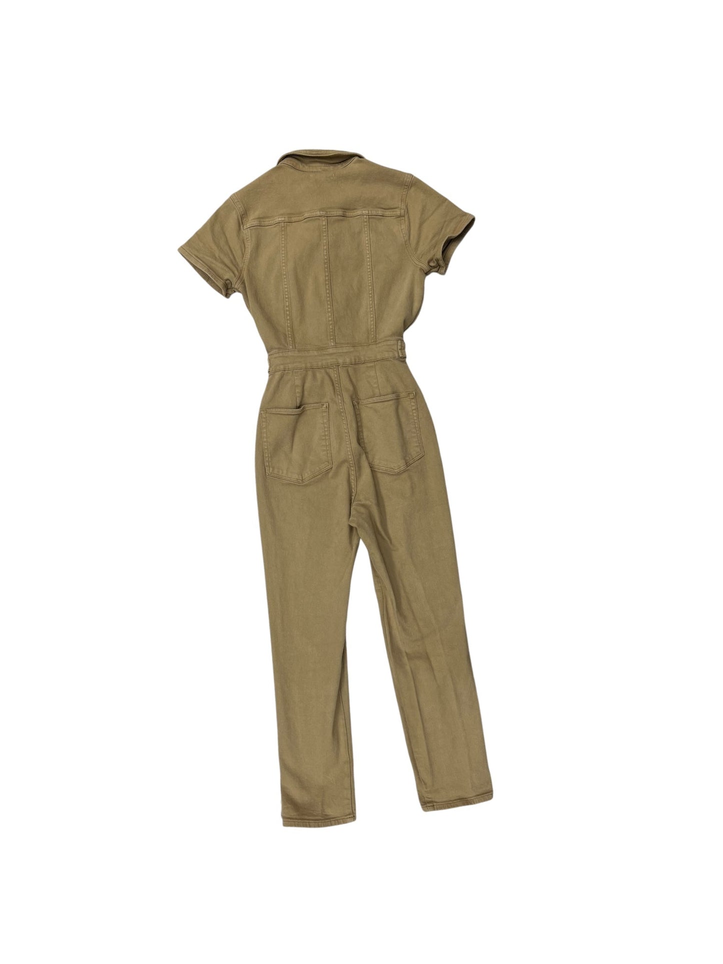 Jumpsuit By Good American In Tan Denim, Size: 2