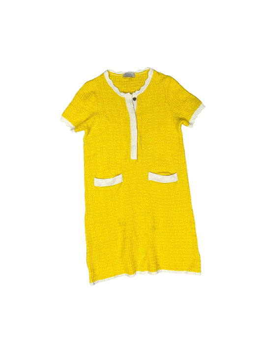 Dress Casual Short By Free Assembly In White & Yellow, Size: S