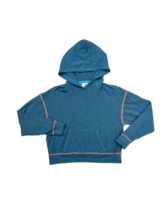 Sweatshirt Hoodie By Sundry In Blue & Orange, Size: S