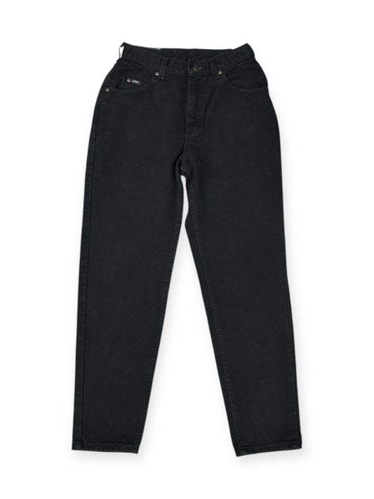 Jeans Straight By Lee In Black Denim, Size: 8