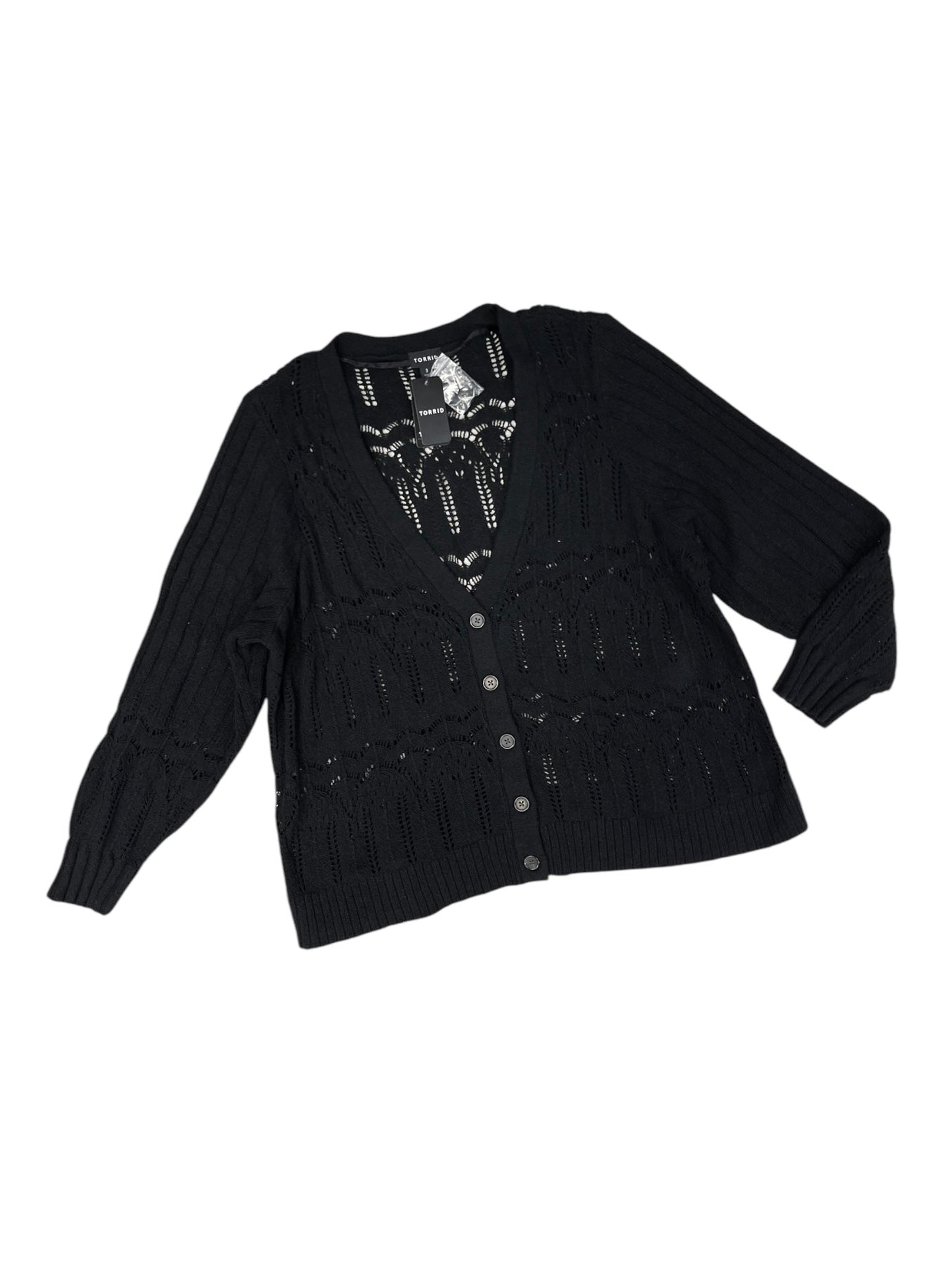 Cardigan By Torrid In Black , Size: 3x