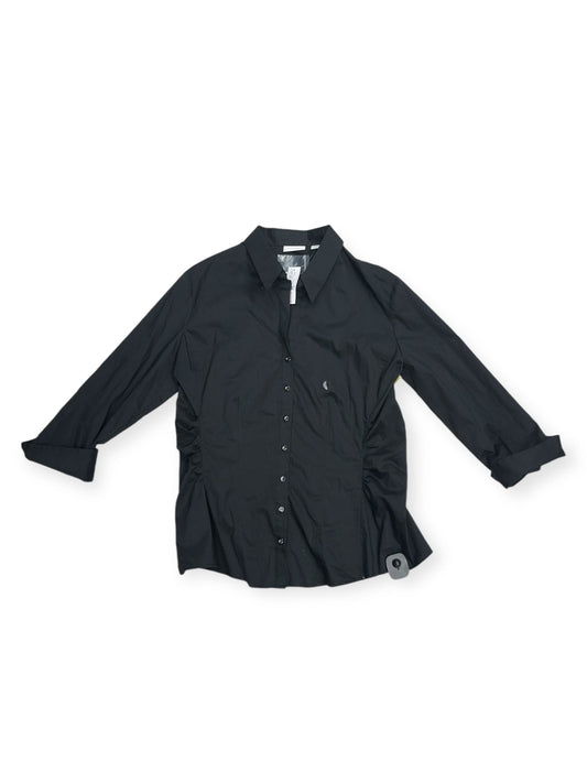 Top 3/4 Sleeve By New York And Co In Black, Size: Xl