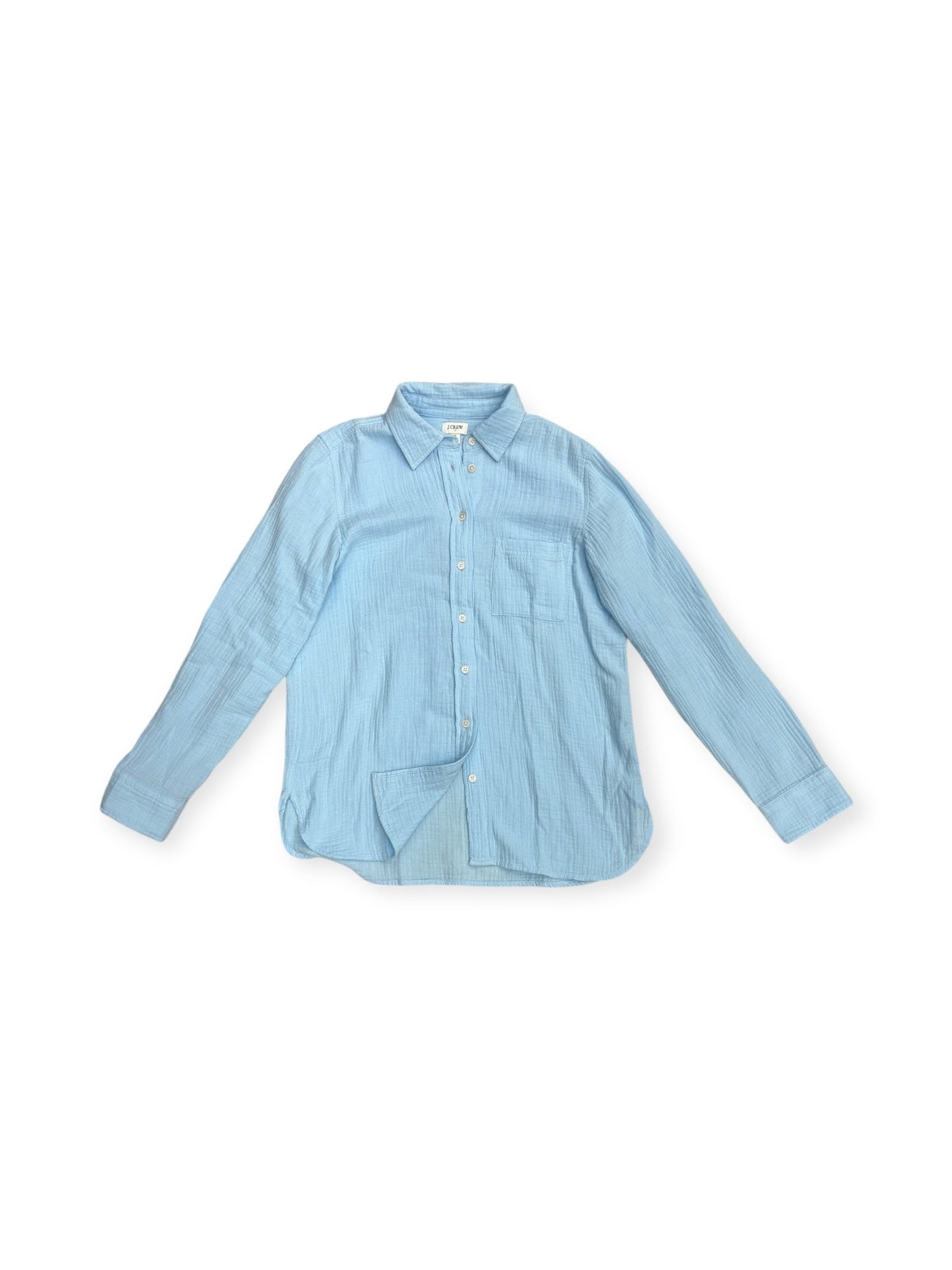 Top Long Sleeve By J. Crew In Blue, Size: S