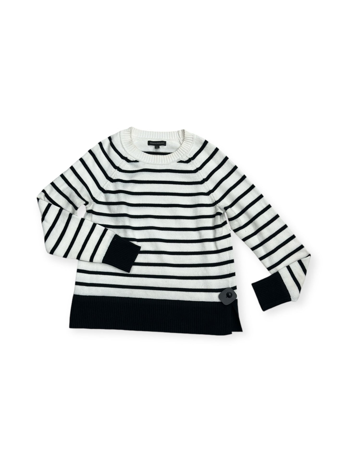 Sweater By Banana Republic In Black & White, Size: M