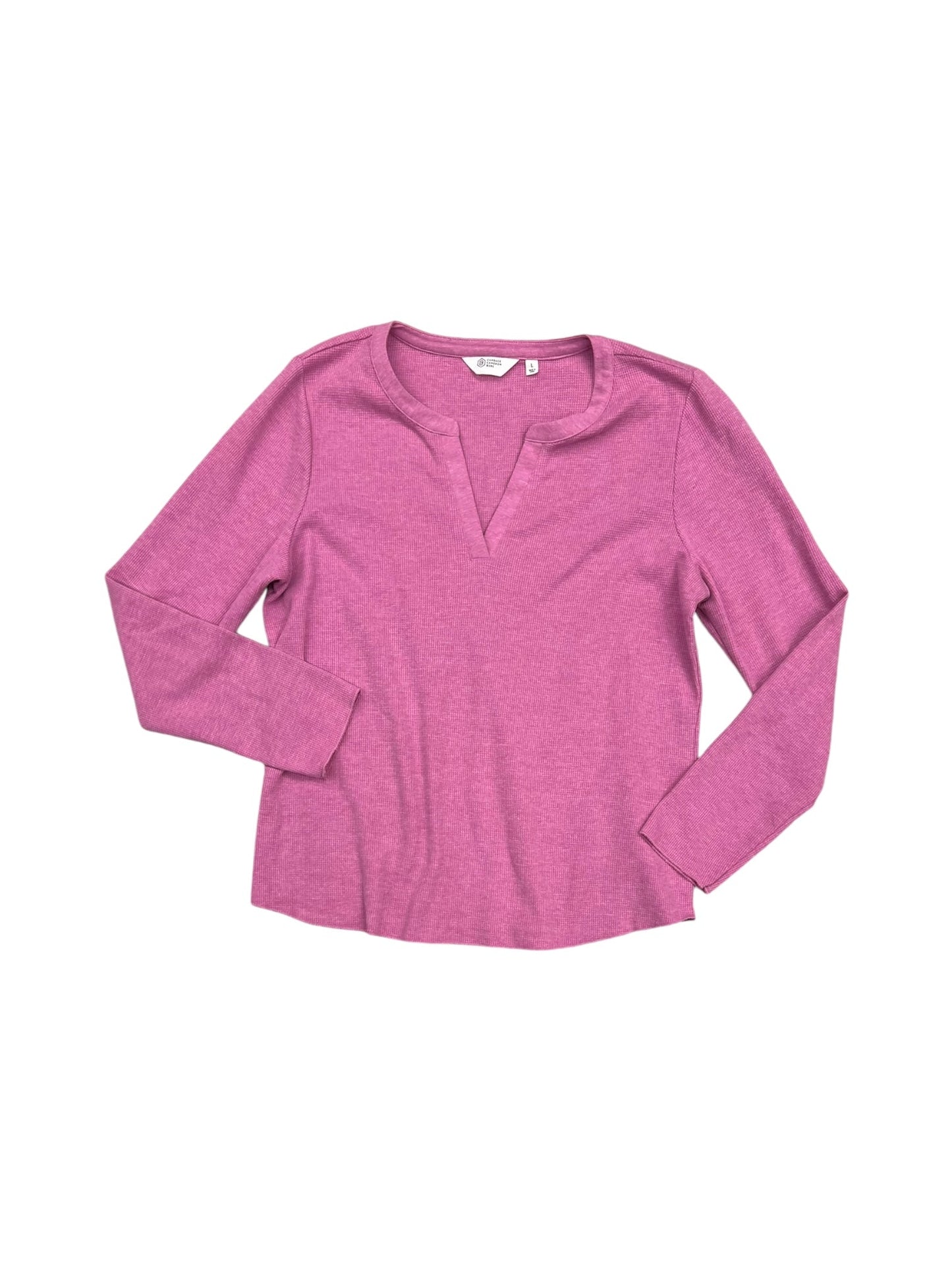 Top Long Sleeve By Clothes Mentor In Pink, Size: L