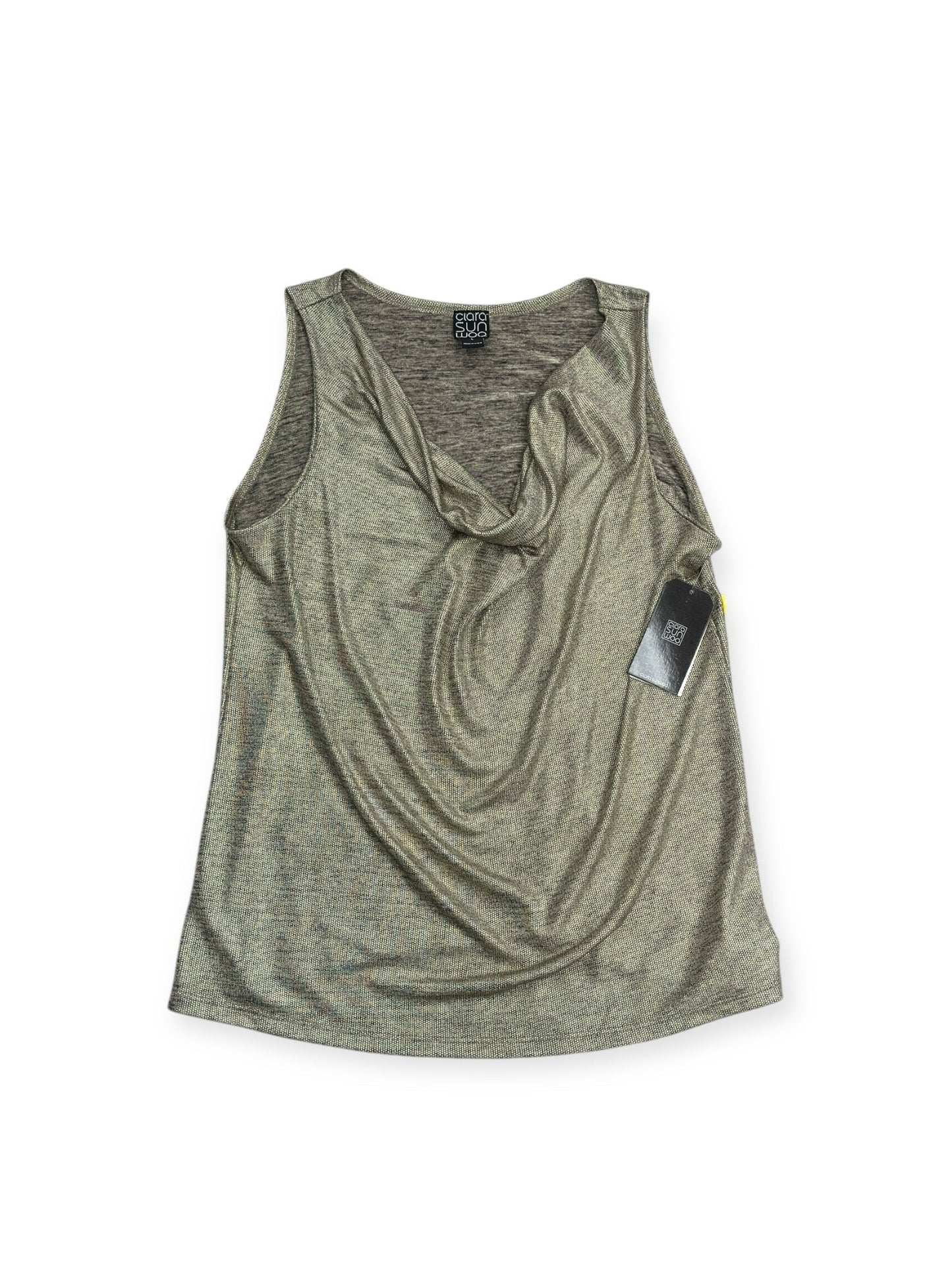 Top Sleeveless By Clara Sun Woo In Gold, Size: L