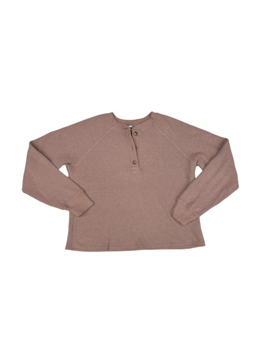 Top Long Sleeve By Old Navy In Beige, Size: L