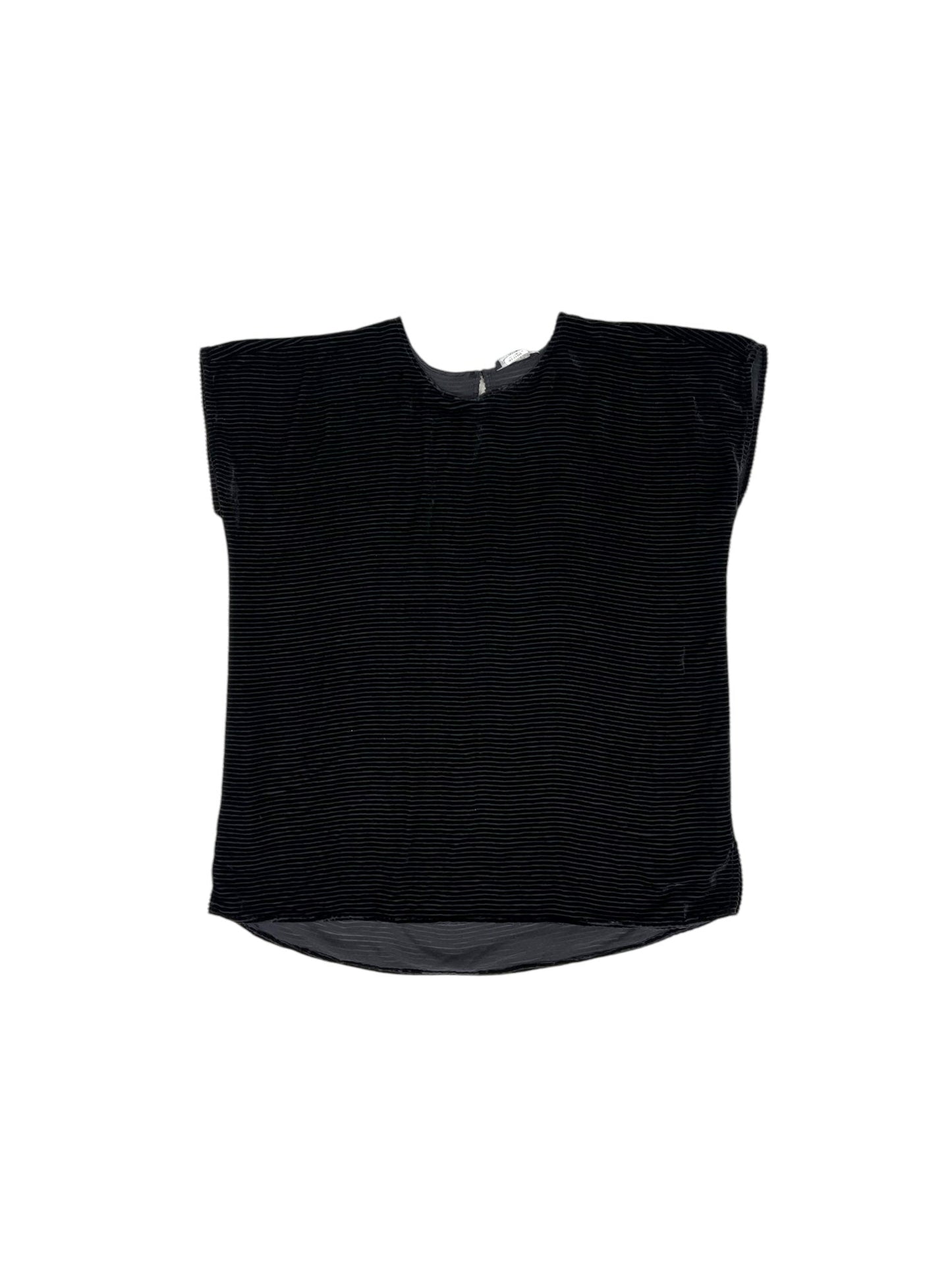 Top Short Sleeve By Eileen Fisher In Black, Size: 0