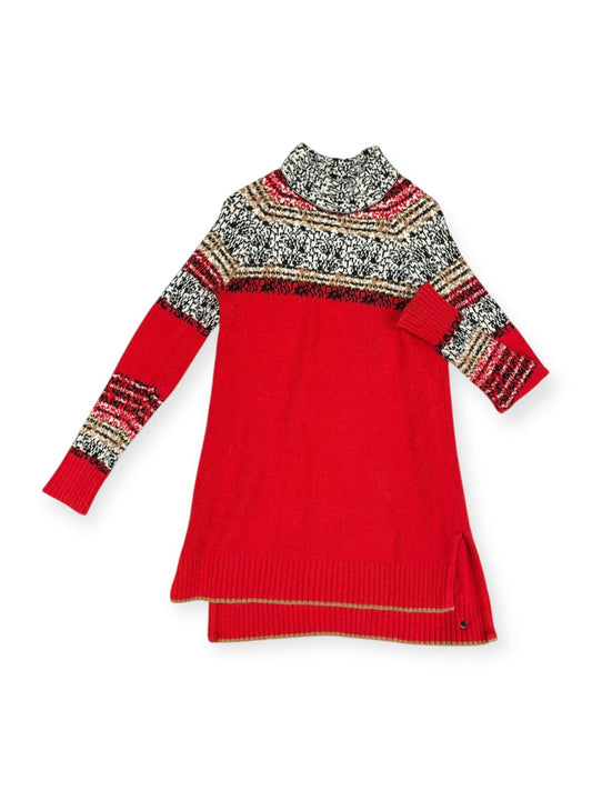 Sweater By Moth In Red & White, Size: Xxs