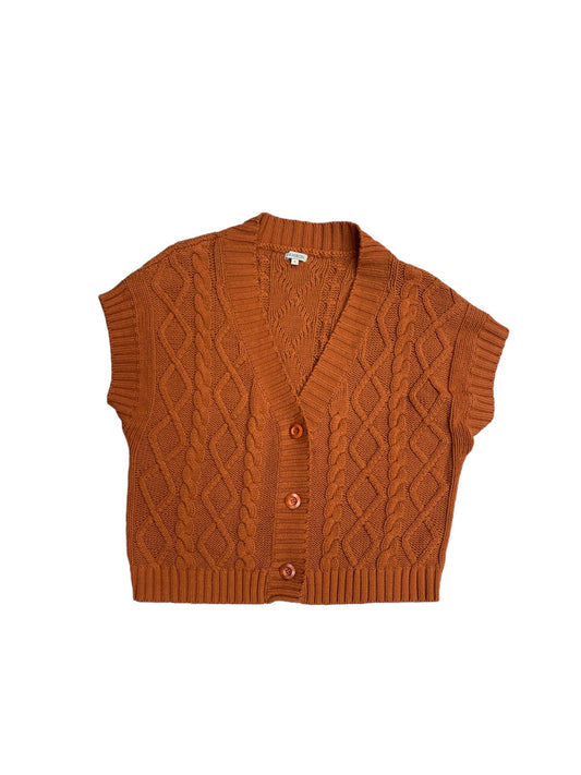 Cardigan By Clothes Mentor In Orange, Size: S