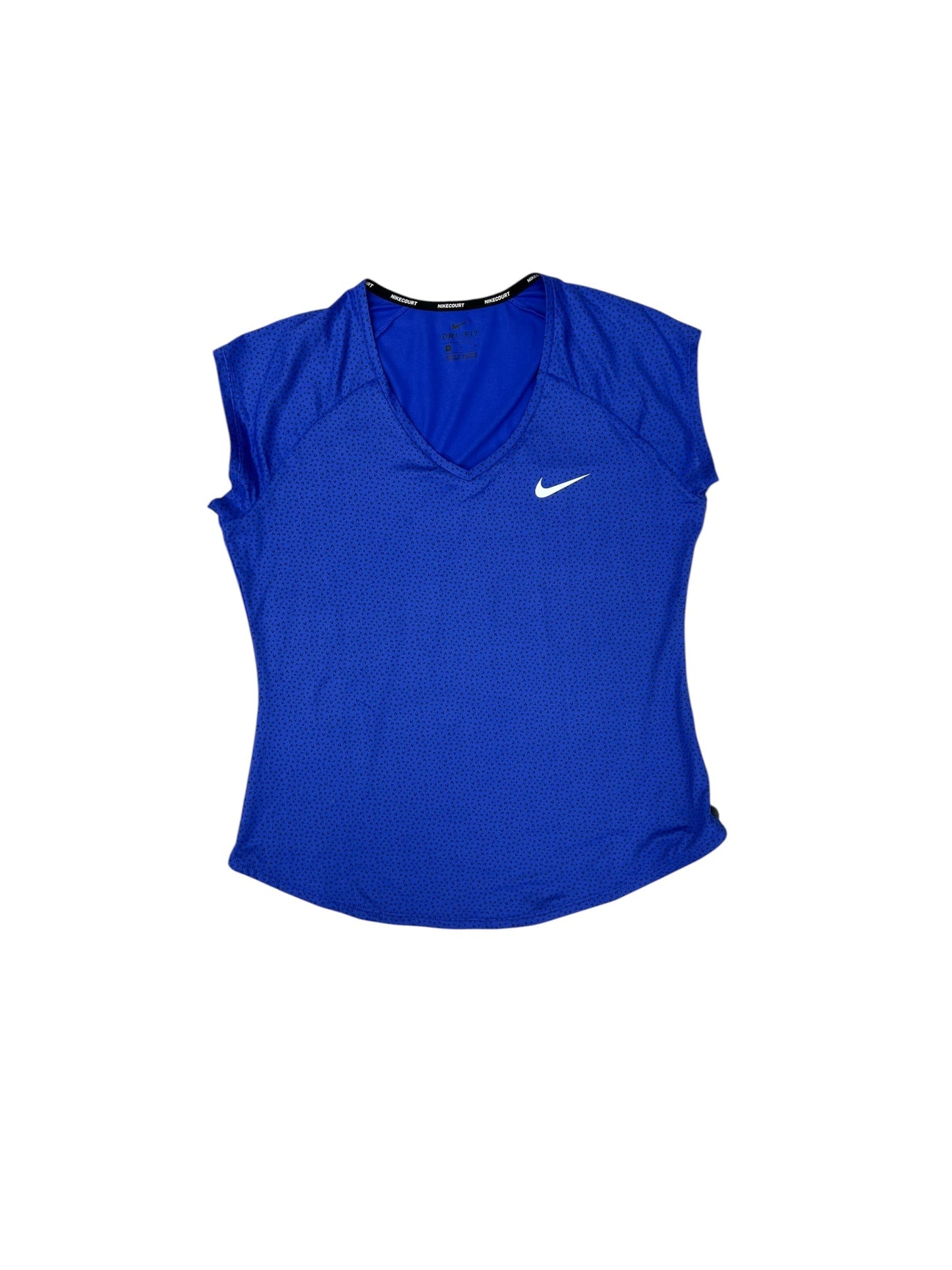 Athletic Top Short Sleeve By Nike Apparel In Blue, Size: M