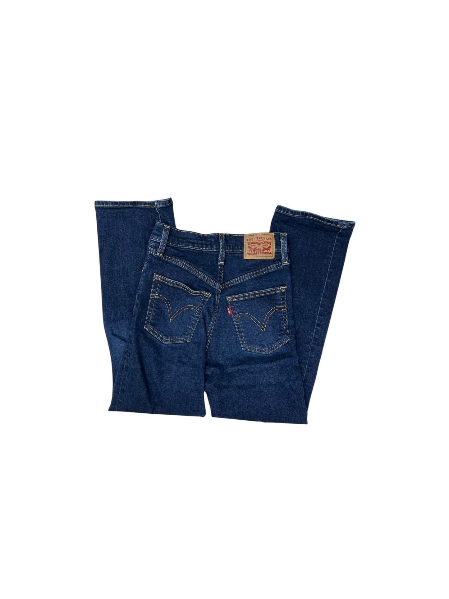 Jeans Straight By Levis In Blue Denim, Size: 24