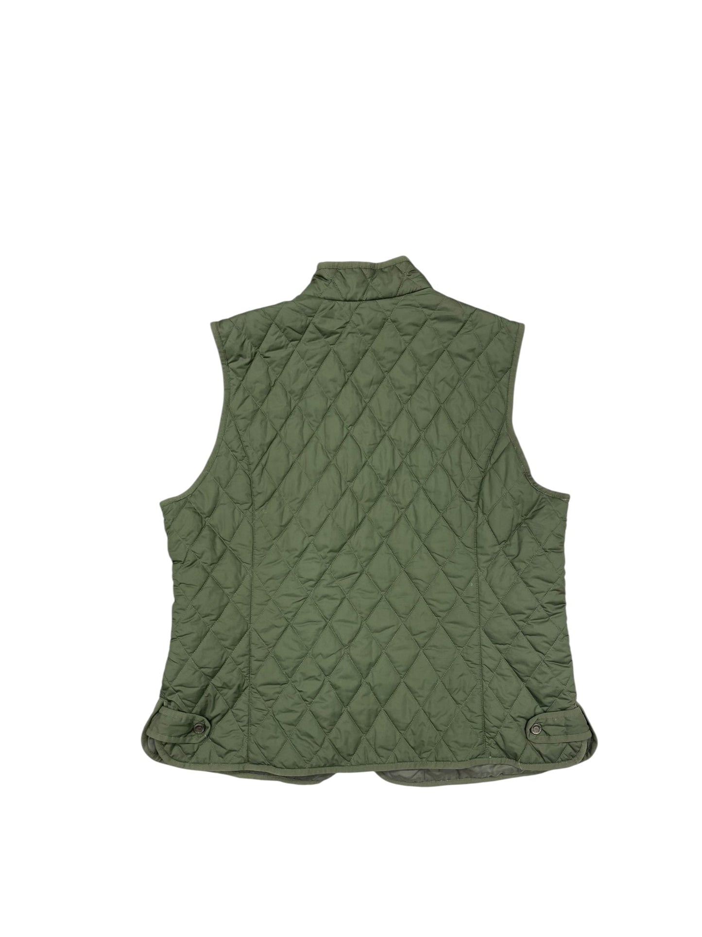 Vest Puffer & Quilted By Eddie Bauer In Green, Size: Xl