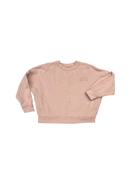 Sweatshirt Crewneck By Madewell In Pink, Size: M