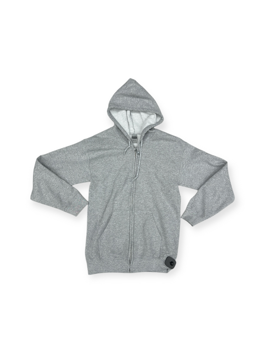 Sweatshirt Hoodie By Gildan In Grey, Size: S